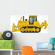Yellow Construction Bulldozer Wall Decal