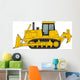Yellow Construction Bulldozer Wall Decal