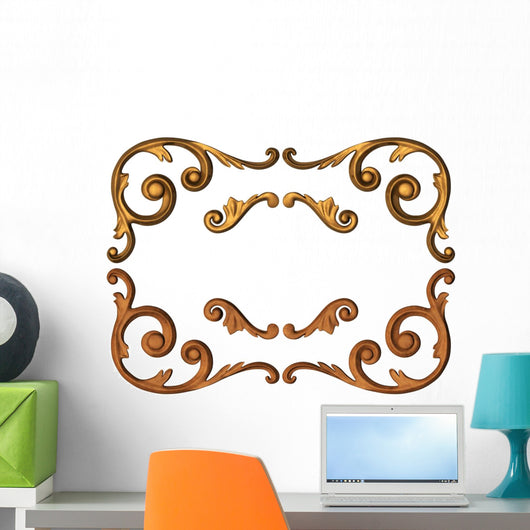 Gold Ornate Wall Mural
