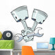 Sign Repair Car Engines Wall Decal