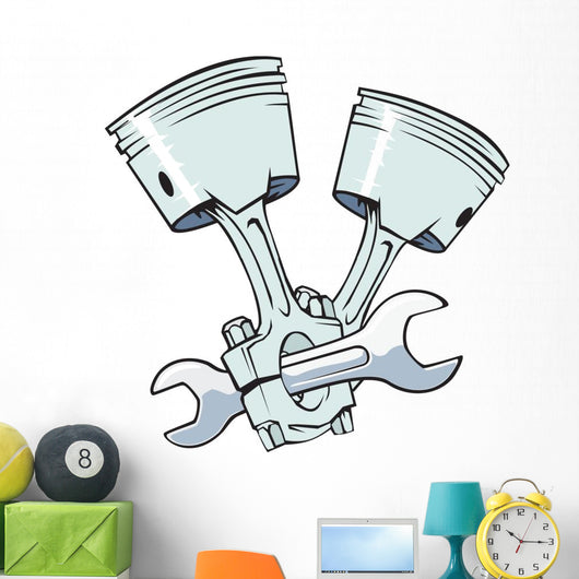 Sign Repair Car Engines Wall Decal
