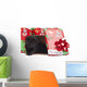 Kitten for Christmas Gift Wall Mural