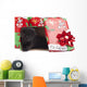 Kitten for Christmas Gift Wall Mural