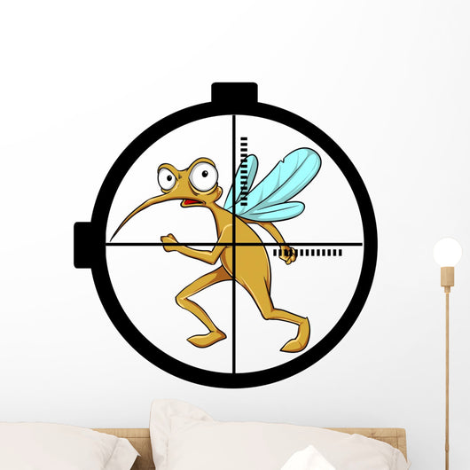 Mosquito on target Wall Decal