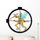 Mosquito on target Wall Decal