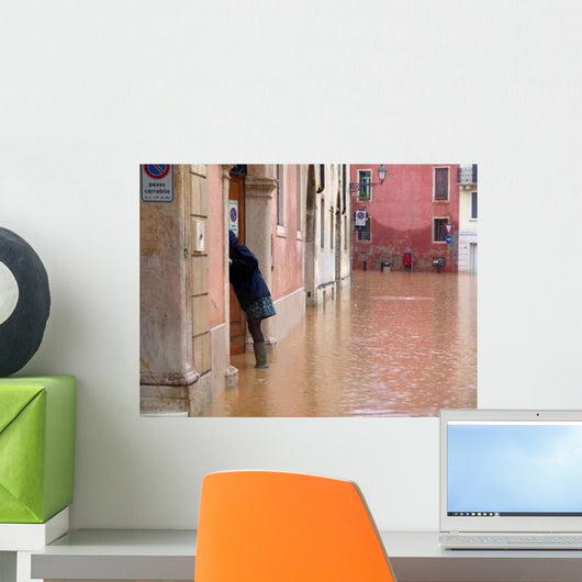 Alluvione Acqua Pioggia Esondazione Wall Decal