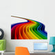 colorful rainbow lines Wall Decal