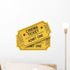 Cinema ticket movie Wall Decal