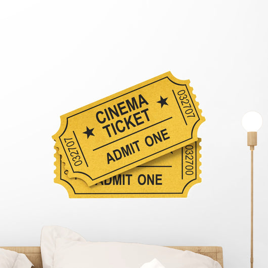 Cinema ticket movie Wall Decal