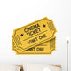 Cinema ticket movie Wall Decal