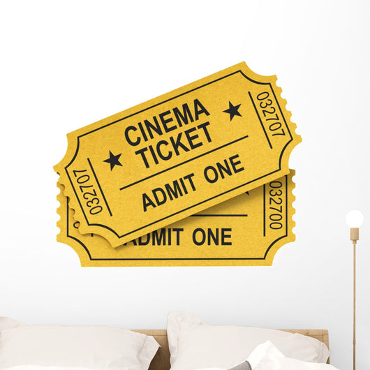 Cinema ticket movie Wall Decal