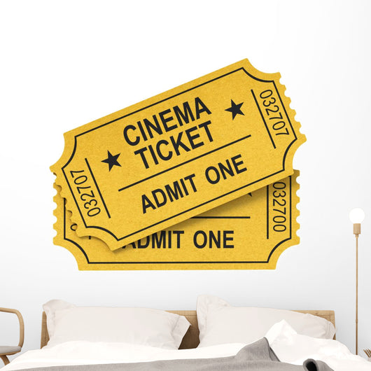 Cinema ticket movie Wall Decal
