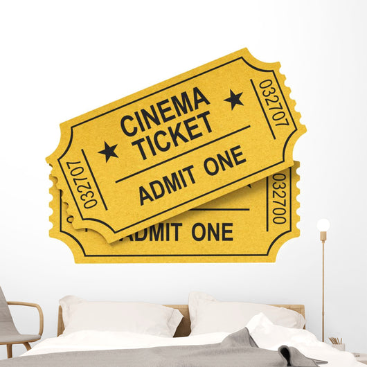 Cinema ticket movie Wall Decal