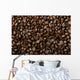 fresh coffee beans background Wall Mural