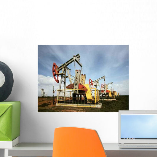 Oil Derrick Wall Decal Design 4