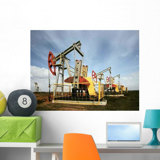 Oil Derrick Wall Decal Design 4