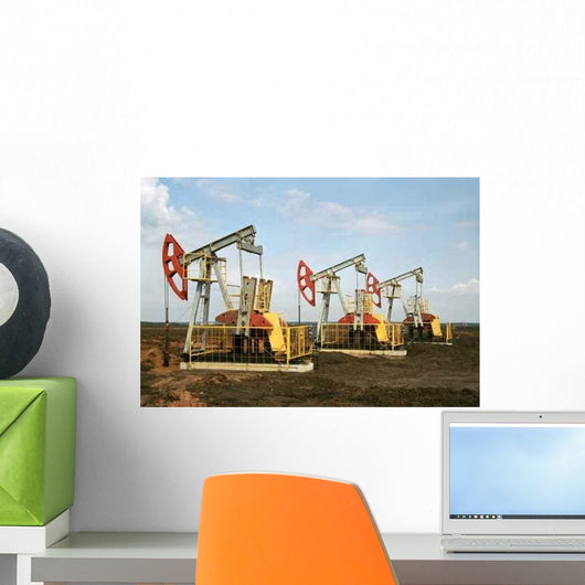 Oil Derrick Wall Decal Design 3