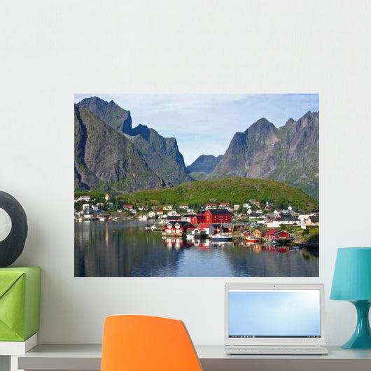 Iles Lofoten- Petit Port Wall Decal
