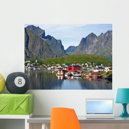 Iles Lofoten- Petit Port Wall Decal