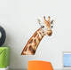 Giraffe Head Sly Winking Wall Decal