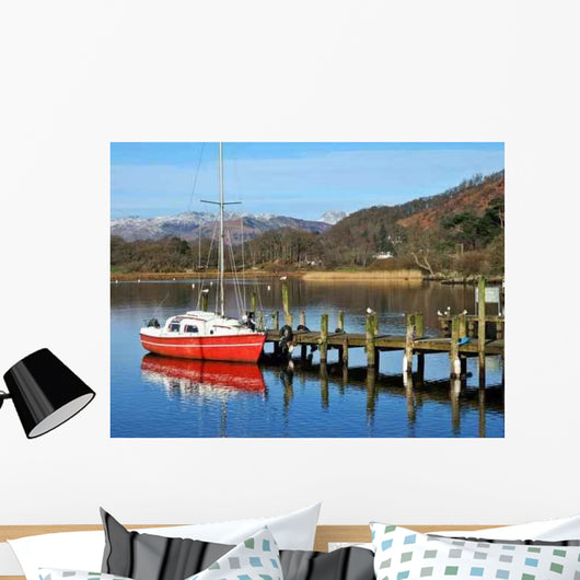 Red Boat Windermere Wall Decal