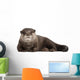 Resting Oriental Otter Wall Decal