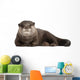 Resting Oriental Otter Wall Decal
