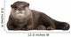 Resting Oriental Otter Wall Decal