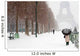 Umbrella and Snow at the Eiffel Tower - Paris Wall Mural