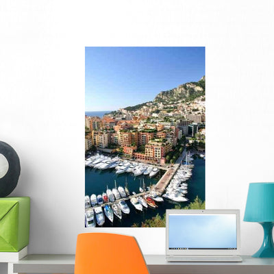 Boats and Yachts from Wall Decal shown on a wall