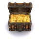 3d Treasure Chest Is Full of Gold Wall Decal