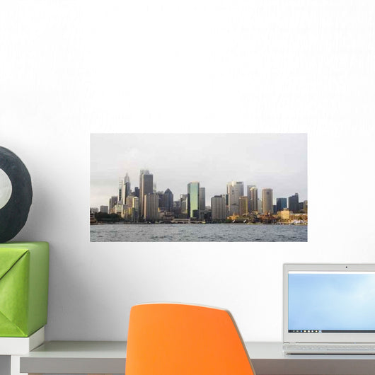 Sydney Skyline Fog Wall Decal