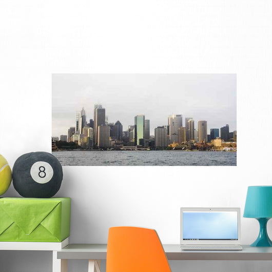 Sydney Skyline Fog Wall Decal