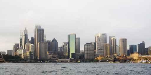 Sydney Skyline Fog Wall Decal