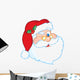 Santa Claus Winking Classic Cartoon Head Wall Decal
