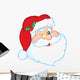 Santa Claus Winking Classic Cartoon Head Wall Decal