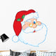 Santa Claus Winking Classic Cartoon Head Wall Decal