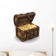 3D Treasure Chest Full Wall Decal