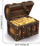 3D Treasure Chest Full Wall Decal