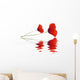 Reflected Poppy Wall Decal