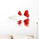 Reflected Poppy Wall Decal