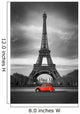 Eiffel Tower and Red Car - Paris Wall Mural