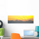 Sunset over Mountains Wall Mural
