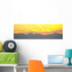 Sunset over Mountains Wall Mural
