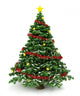 3d Christmas tree Wall Decal