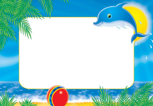 Photo-Frame Dolphin Wall Mural