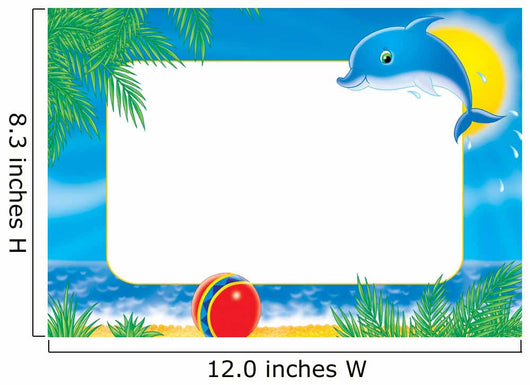 Photo-Frame Dolphin Wall Mural