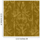 Gunge Brown Damask Wall Decal Design 1