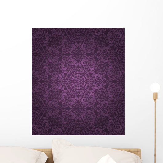 Seamless Floral Pattern Wall Decal Design 3