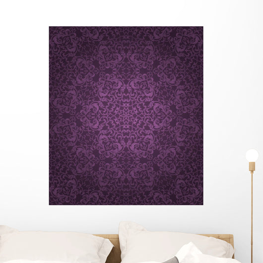 Seamless Floral Pattern Wall Decal Design 3